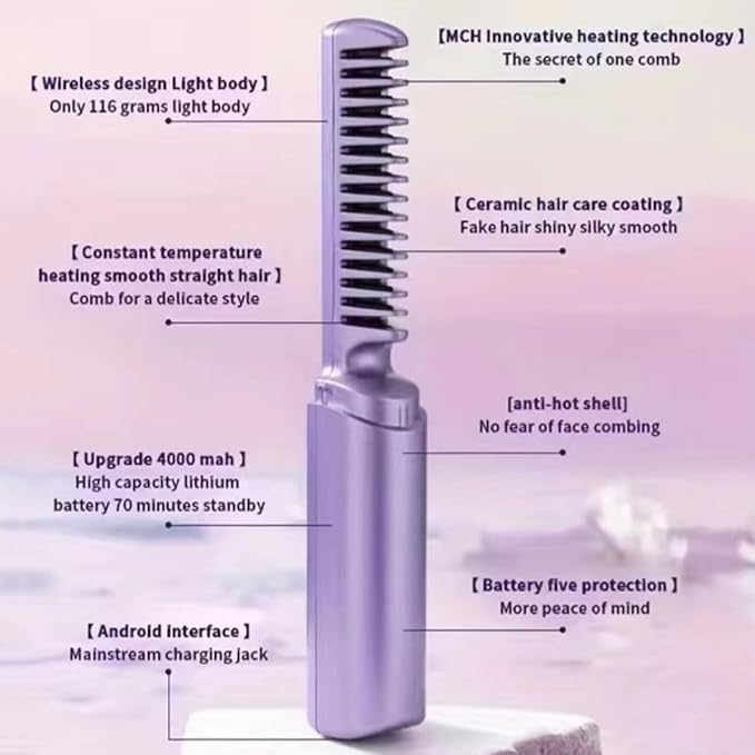 β¨ Rechargeable Mini Hair Straightener β¨