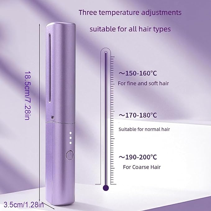 ✨ Rechargeable Mini Hair Straightener ✨