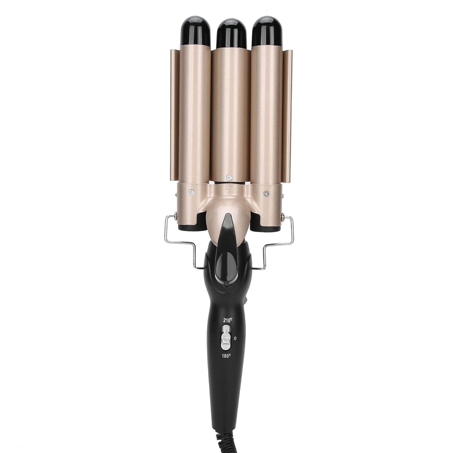 Hair Curler with Three Barrels