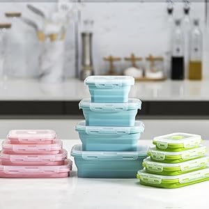 Foldable Silicone Pots (square) 🍲